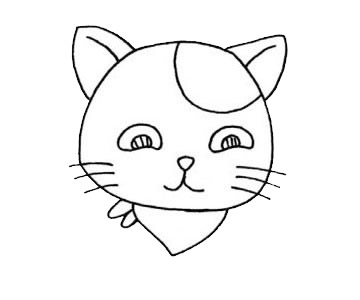 可爱猫咪简笔画教程