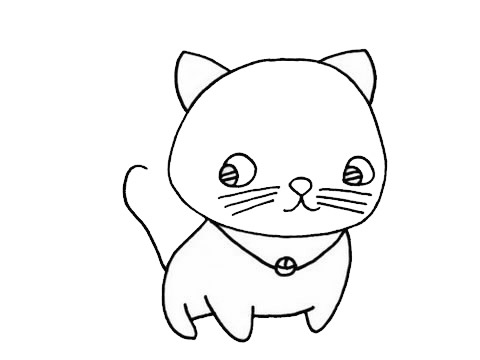 猫咪幼儿简笔画