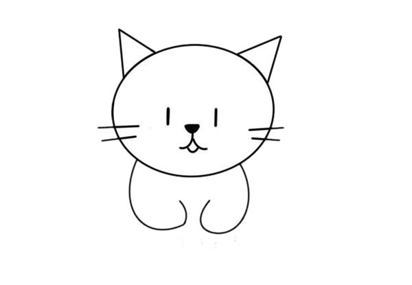 卡通可爱的猫咪简笔画步骤 卡通可爱的猫咪简笔画步骤