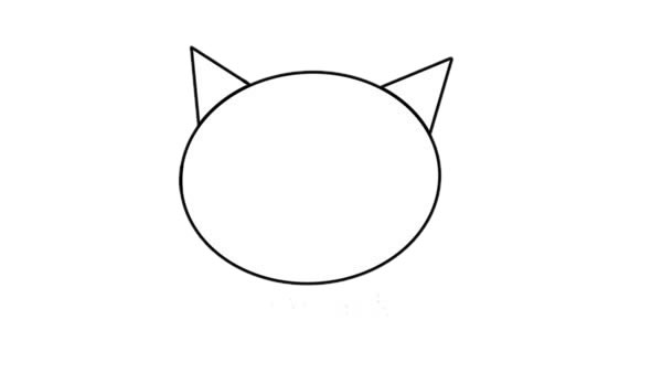 卡通可爱的猫咪简笔画步骤 卡通可爱的猫咪简笔画步骤