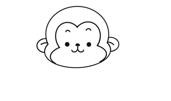 吃香蕉的猴子简笔画教程