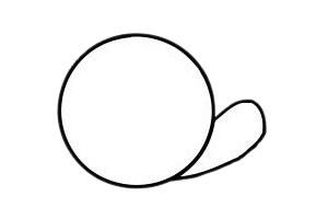 教你一步步画出简单的蜗牛 教你一步步画出简单的蜗牛