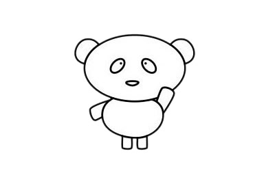 可爱的熊猫怎么画最简单