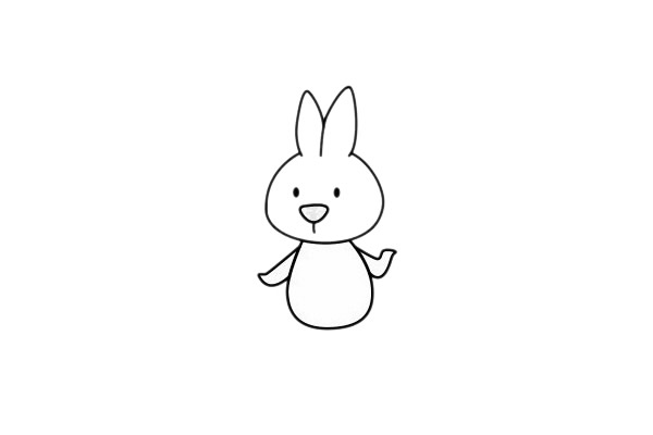 小白兔的简单画法 小白兔的简单画法