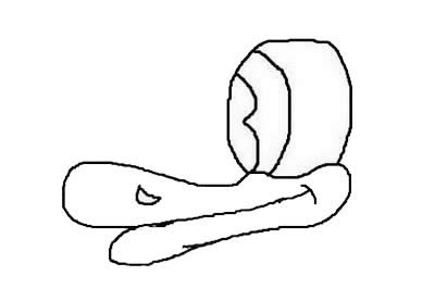 卡通鸭子简笔画