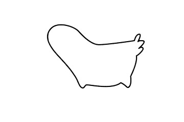 公鸡简笔画步骤教程