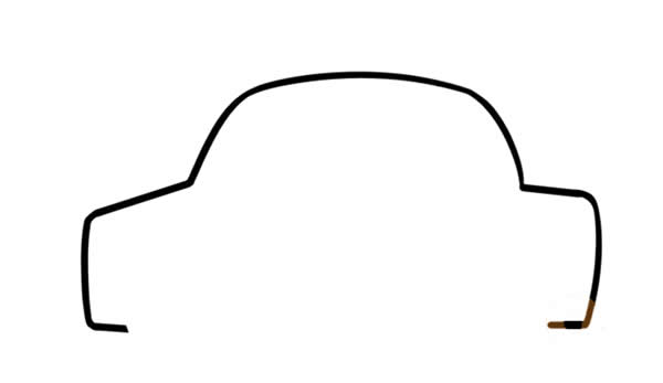 好看的警车简笔画 好看的警车简笔画
