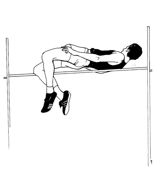 跳高运动员简笔画