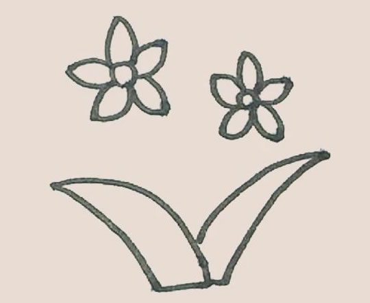 水仙花简笔画的画法步骤