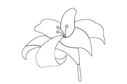 简单的杜鹃花怎么画