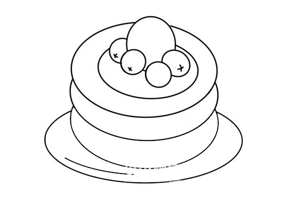 松饼简笔画画法