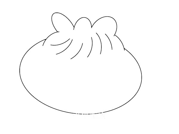 卡通包子简笔画画法