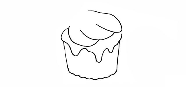 美味的冰激凌甜品简笔画 美味的冰激凌甜品简笔画