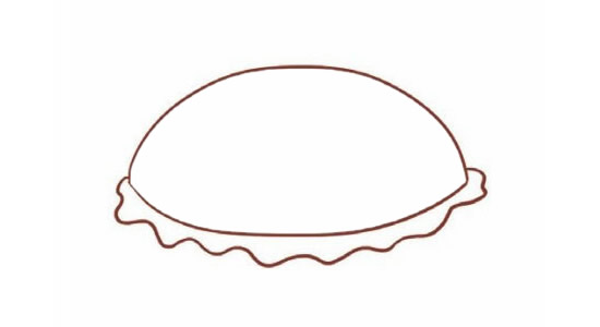 汉堡简笔画的画法 汉堡简笔画的画法