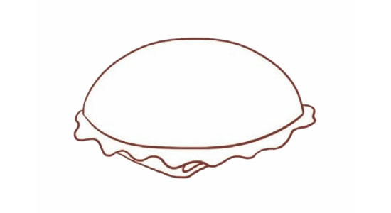汉堡简笔画的画法 汉堡简笔画的画法