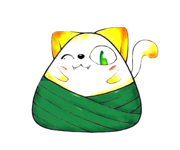 卡通动漫粽子简笔画大全