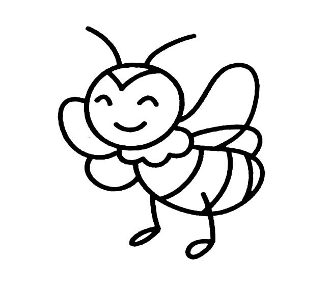 一看就会的蜜蜂简笔画