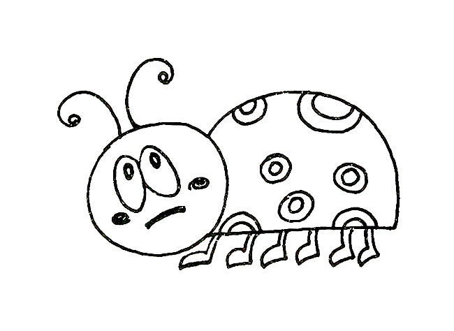 七星瓢虫儿童画