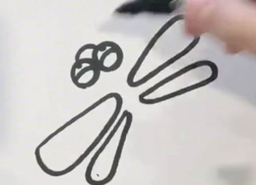幼儿简笔画蜻蜓的画法