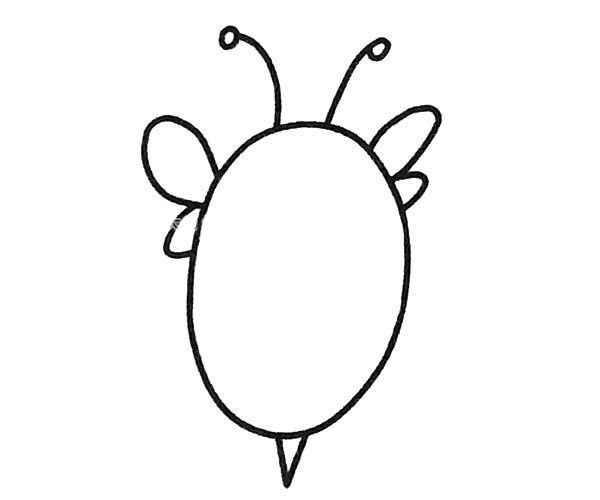 四步学会蜜蜂简笔画