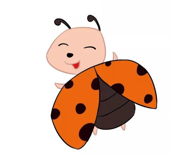 三款可爱的七星瓢虫简笔画