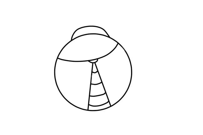 涂色的七星瓢虫简笔画