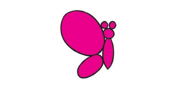 四步学会画一只蝴蝶