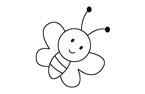 一看就会的蜜蜂简笔画