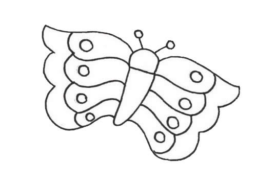 一组简单的蝴蝶儿童画