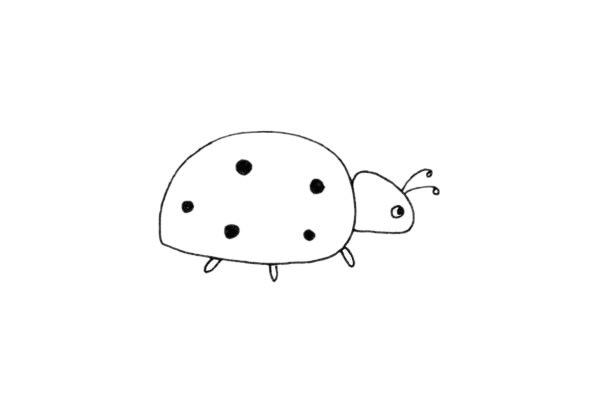 几笔就会的瓢虫儿童画