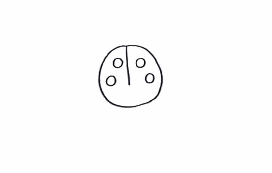 用数字画七星瓢虫简笔画