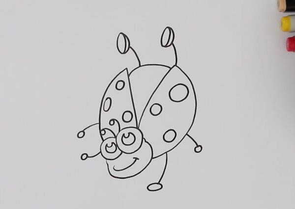七星瓢虫简笔画教程