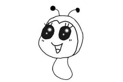 一只可爱的小蜜蜂简笔画