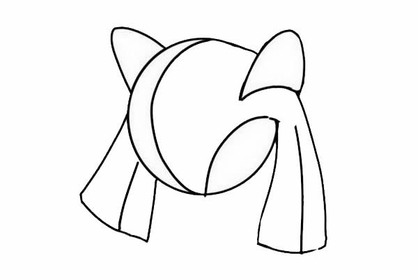 口袋妖怪奇鲁莉安简笔画