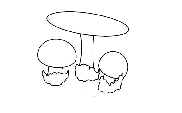 漂亮的鹅膏菌简笔画 漂亮的鹅膏菌简笔画