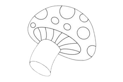 蘑菇儿童简笔画