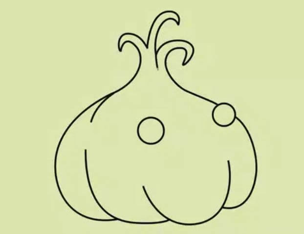 卡通的大蒜简笔画