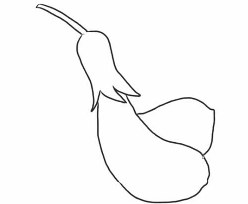 茄子简笔画步骤教程 茄子简笔画步骤教程