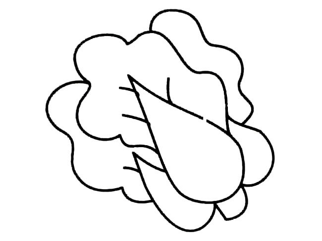 几笔就能画出大白菜